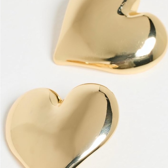 BY ADINA EDEN PUFFY CHUNKY HEART EARRINGS - Picture 3 of 3